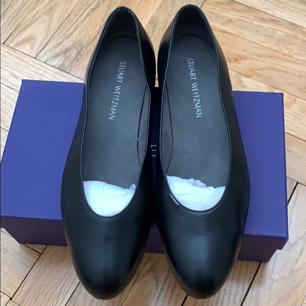 Authentic Stuart Weitzman Leather Flat Shoes - image 2